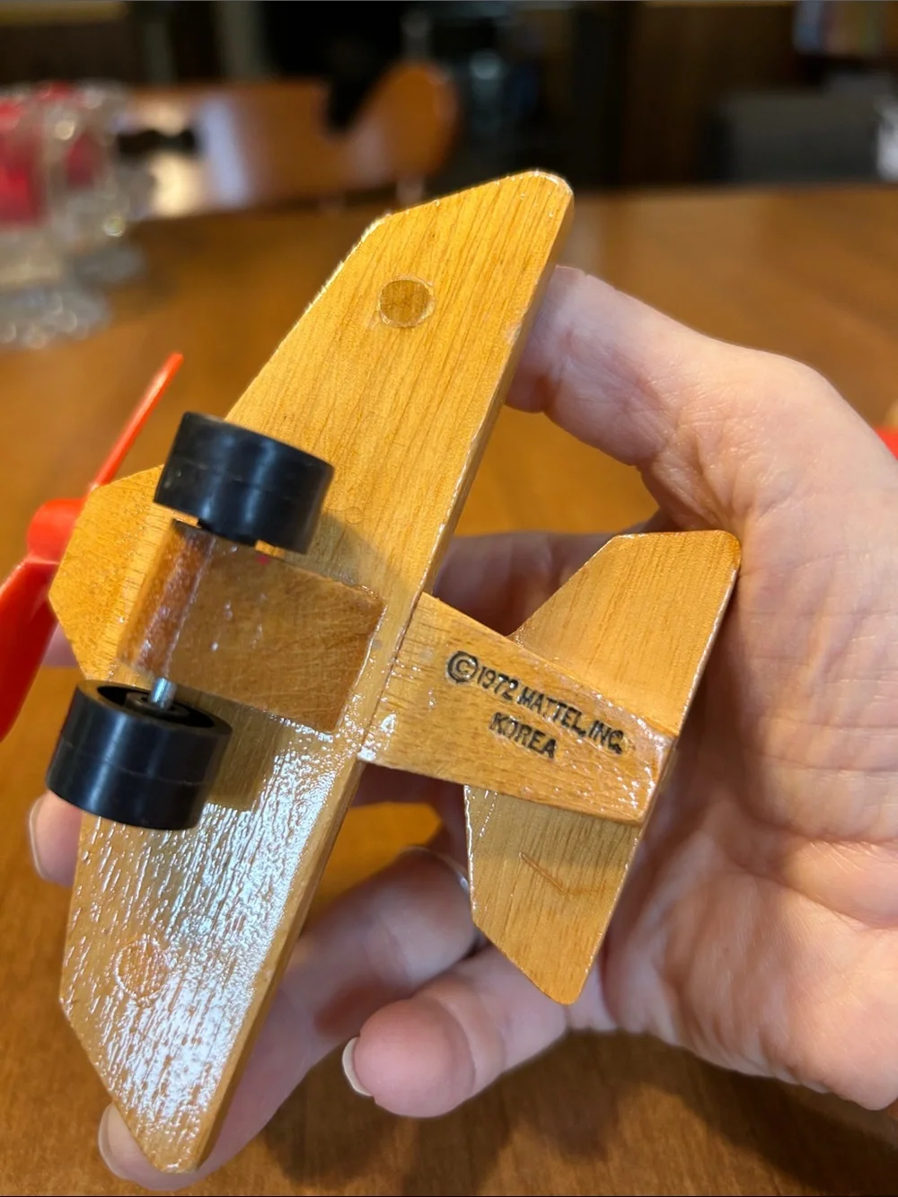 Mattel three wooden